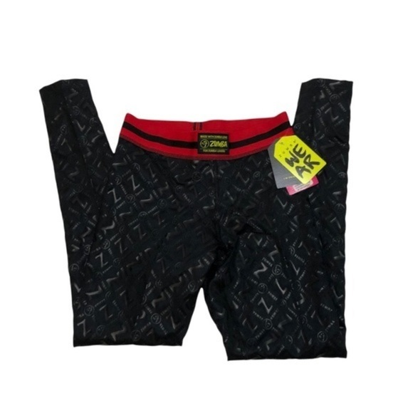 NWT ZUMBA Next Level Bold Black Long Leggings New - Picture 3 of 12